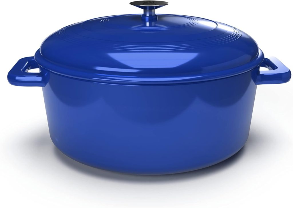 WIN4HOME 3.5-Quart Enamel Dutch Oven - Non-Stick Cast Iron Pot with Lid for Braising, Stewing, Boiling, Bread Baking - Heat Safe up to 500°F - Multiple Colors Available