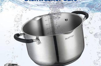 SLOTTET 6 Quart Stainless Steel Stock Pot with Steamer Review