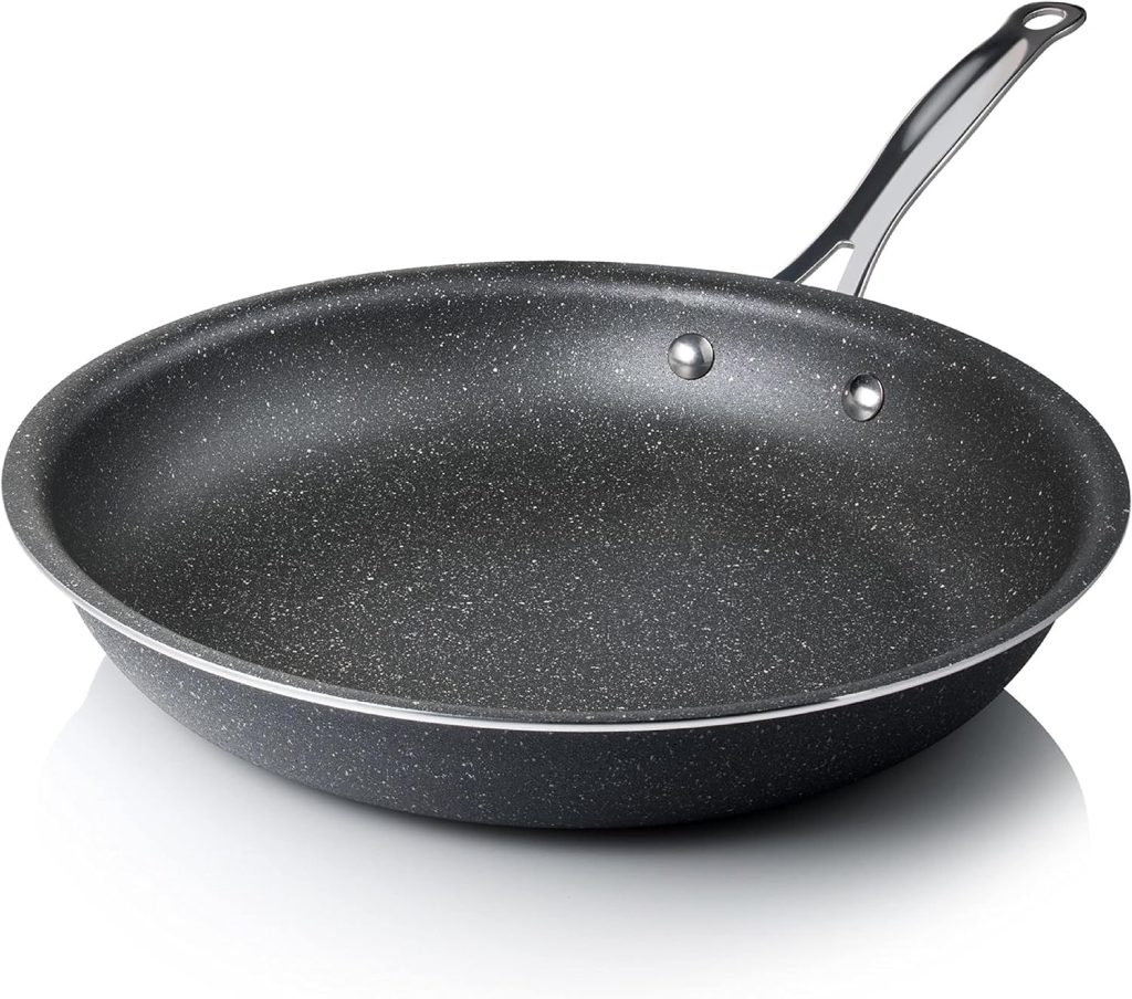 GRANITESTONE Cookware Nonstick Frying Pan, 12” Nonstick Pan for Cooking  Frying, Mineral Enforced Egg Pan with Stay Cool Handles, Dishwasher Safe Cooking Pan with No Warp Technology, 100% PFOA Free