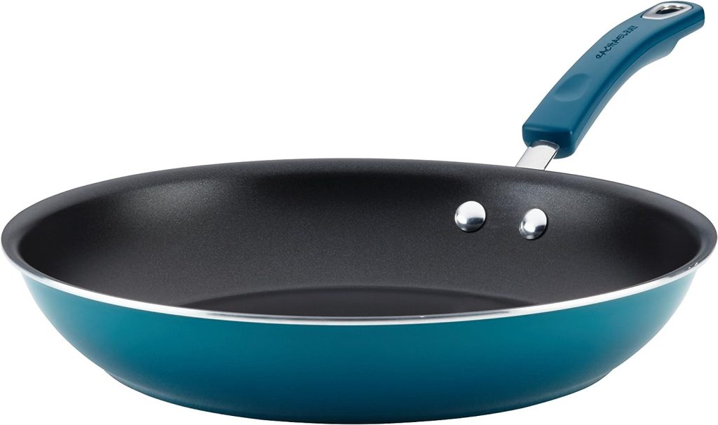 Rachael Ray Brights Nonstick Frying Pan / Fry Pan / Skillet - 12.5 Inch, Blue