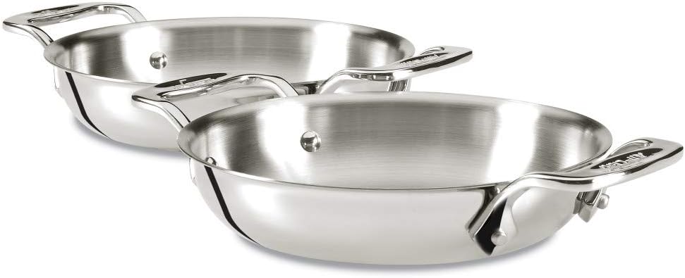 All-Clad Specialty Stainless Steel Gratins 6 Inch Pots and Pans, Cookware Silver