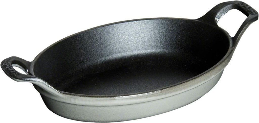 Staub 40509-545 Mini Oval Dish, Gray, 5.9 inches (15 cm), Gratin Dish, Induction Compatible, Dish