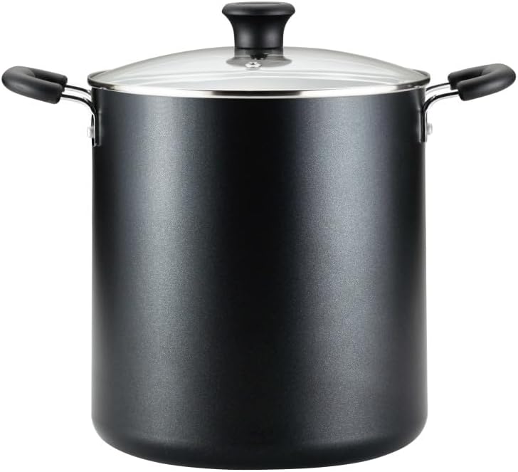 T-fal Specialty Nonstick Stockpot 12 Quart Oven Safe 350F Cookware, Pots and Pans, Dishwasher Safe Black