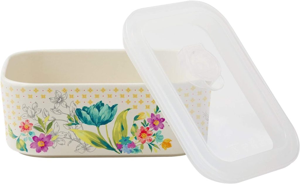 The Pioneer Woman Sweet Rose Nesting Baker Set with Lids