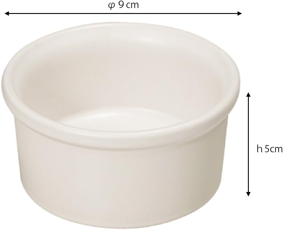 ヤマキイカイ(Yamakiikai) Small Bowl: Terre ETOILEE TE07 4374601 Ramkan, 6.8 fl oz (200 ml), Beige, Φ3.5 x H2.0 inches (9 x 5 cm), 6 Pieces YA