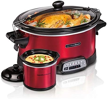 Hamilton Beach Stay or Go Programmable 7 Qt. Slow Cooker with Party Dipper 33478
