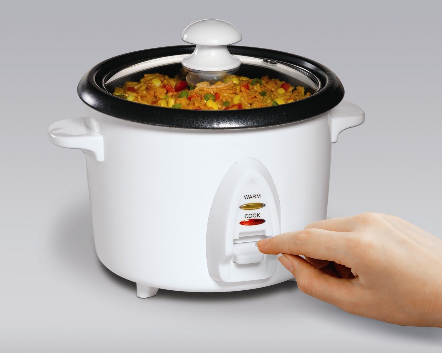 Proctor Silex 4-Cups uncooked resulting in 8-Cups Cooked Rice Cooker, White (37534Y)