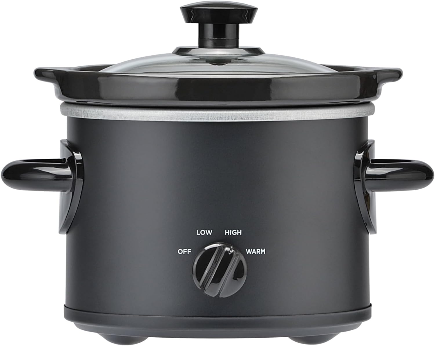2 QT Slow Cooker in Matte Black - Effortlessly Cook Delicious Meals for Small Families