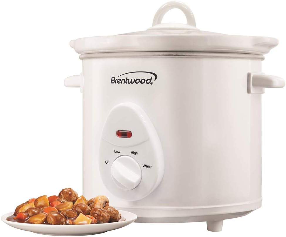 Brentwood Appliances SC-135W 3-Quart Slow Cooker (White)