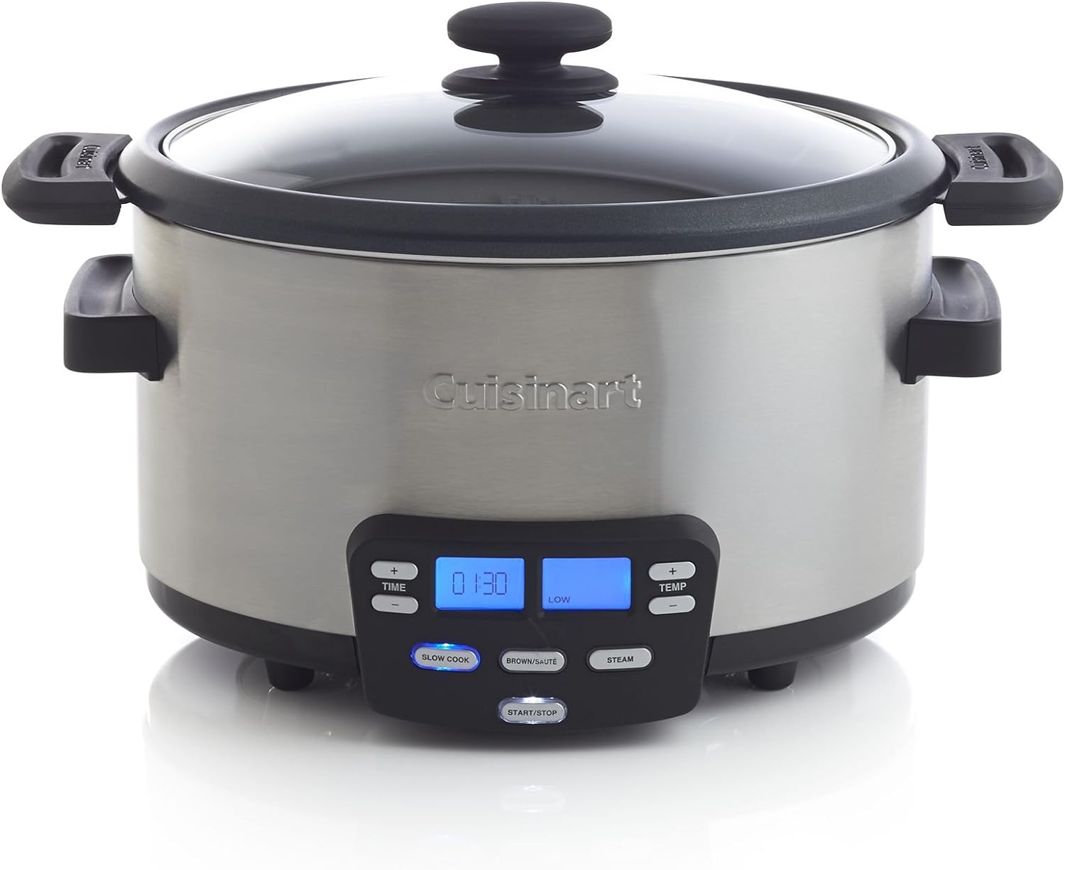 Cuisinart MSC-400 3-In-1 Cook Central 4-Quart Multi-Cooker: Slow Cooker, Brown/Saute, Steamer, Silver