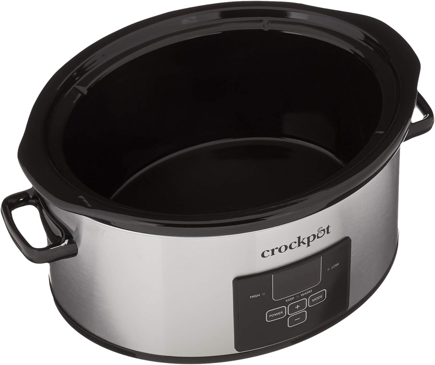 Crock-Pot Choose-a-Crock 6 Quart and Split 2.5 Quart Double Slow Cooker and Food Warmer, Programmable Slow Cooker with Timer, Stainless Steel
