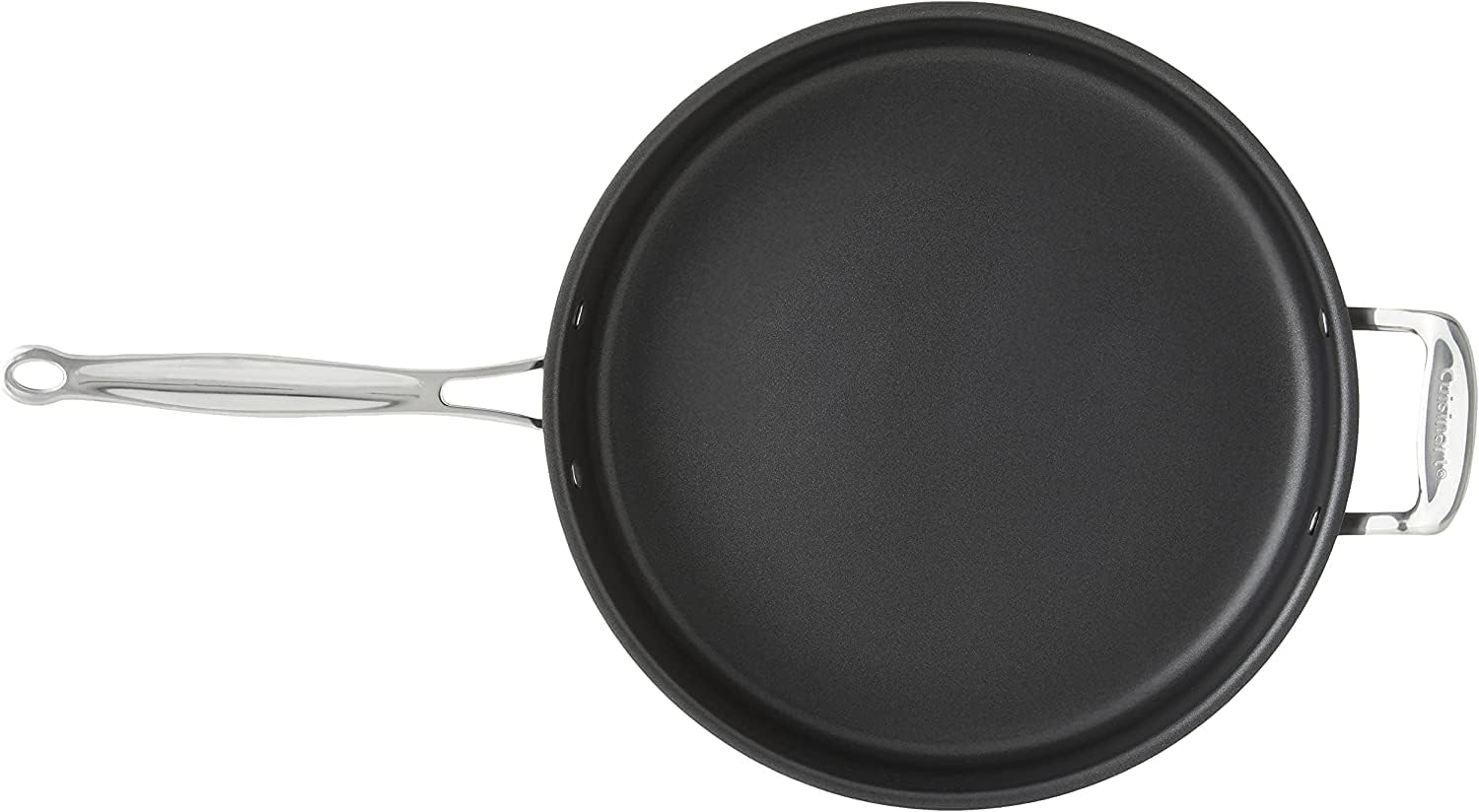 Cuisinart 633-30HP1 Chefs Classic 5.5-Quart Saute Pan Nonstick-Hard-Anodized, Black