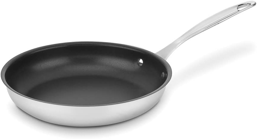 Cuisinart 722-24NS Chefs Classic Nonstick Stainless 10-Inch Open Skillet