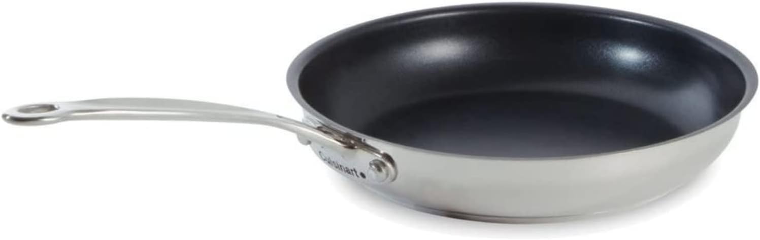 Cuisinart Chefs Classic Stainless Nonstick 8-Inch Open Skillet