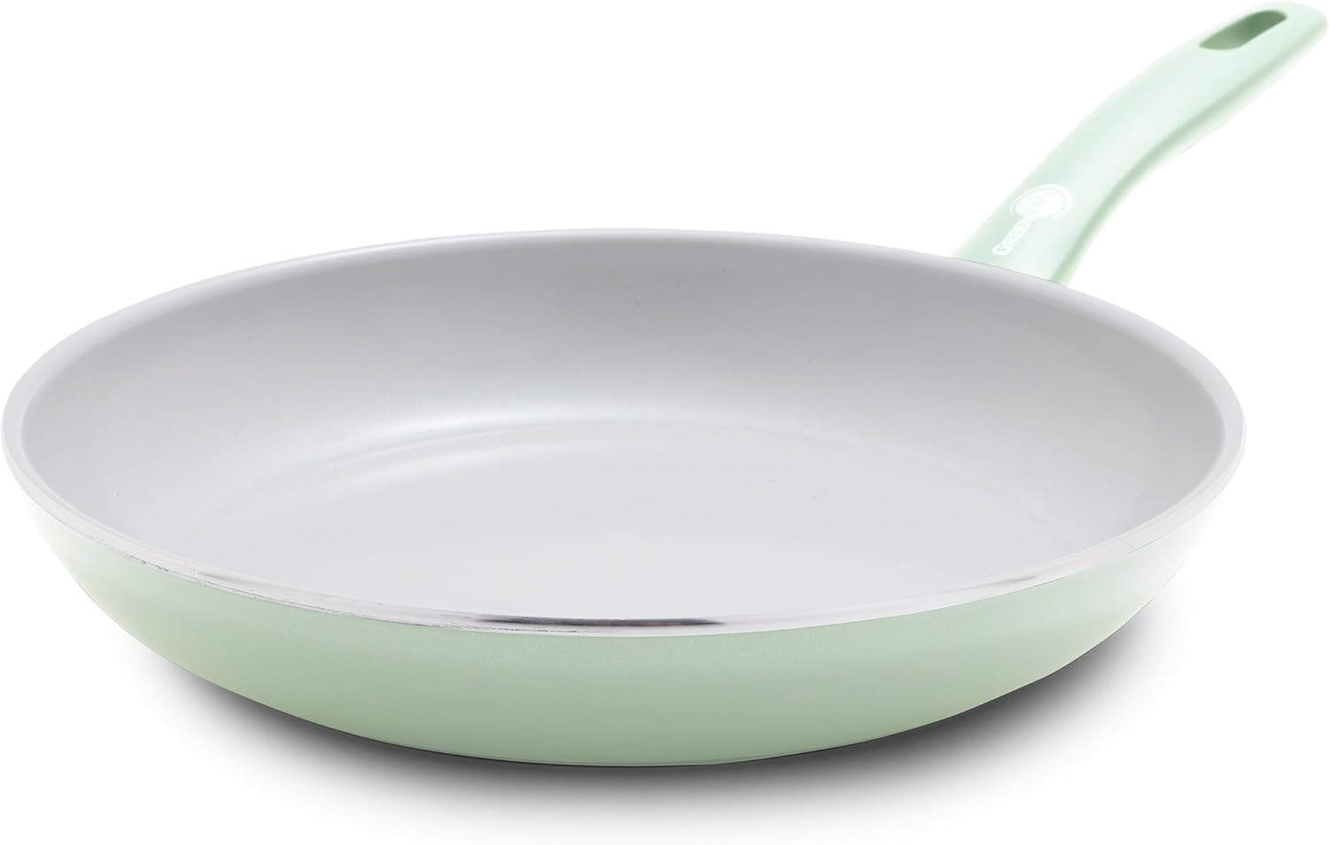 GreenPan Dover Healthy Ceramic Nonstick, 10 Frying Pan Skillet, PFAS-Free, Dishwasher Safe, Comfort Grip Handle, Grey