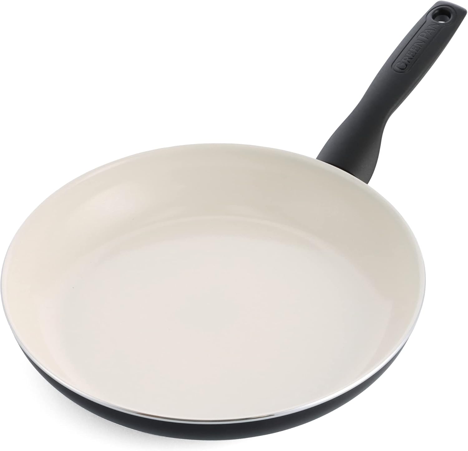 GreenPan Rio Healthy Ceramic Nonstick 10 Frying Pan Skillet, PFAS-Free, Dishwasher Safe, Black