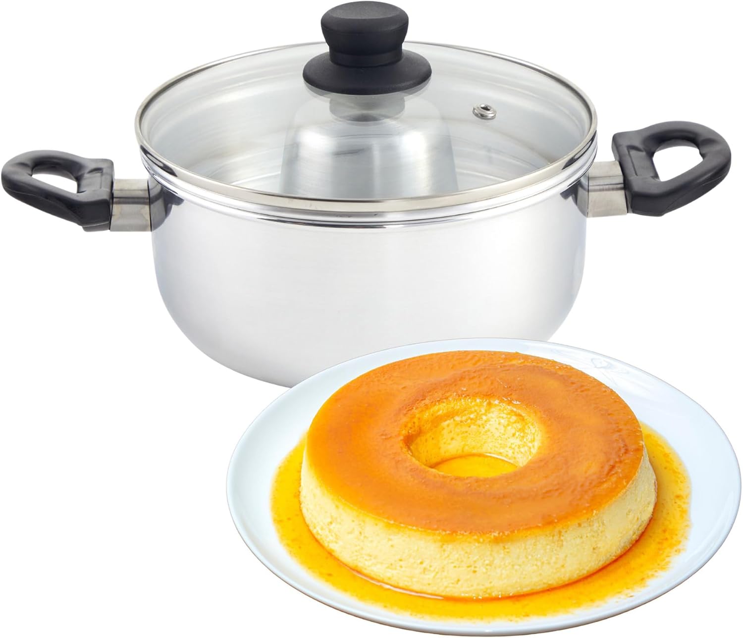 IMUSA 3Qt Double Boiler/Baño Maria w/8in Flan Inner Pan - 20cm