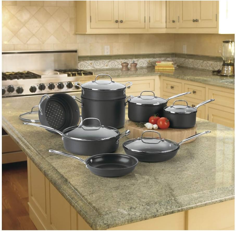 Cuisinart Chefs Classic Nonstick Hard-Anodized 14-Piece Cookware Set