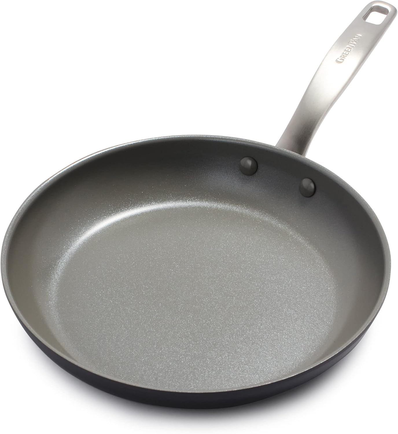 GreenPan Chatham Hard Anodized Healthy Ceramic Nonstick, 10 Frying Pan Skillet, PFAS-Free, Dishwasher Safe, Oven Safe, Gray