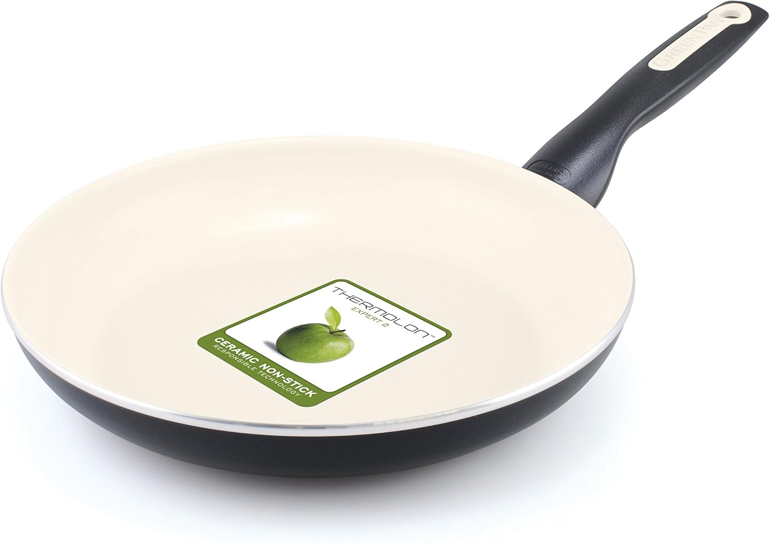 GreenPan Rio 10 Inch Ceramic Non-Stick Fry Pan, Black -