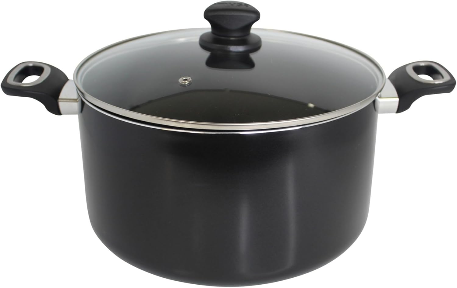 IMUSA 10.0qt Bistro Aluminum Nonstick Dutch Oven with Glass Lid and Cool Touch Handles