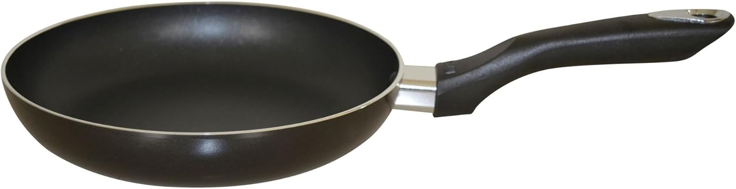 IMUSA 8in Bistro Aluminum Nonstick Fry Pan with Cool Touch Handle, Black