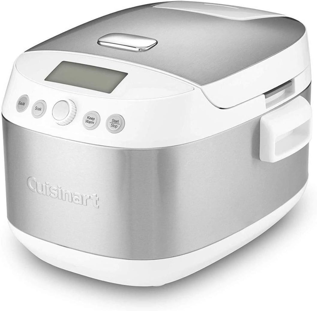 Cuisinart CRC-400P1 4 Cup Rice Cooker, Stainless Steel Exterior