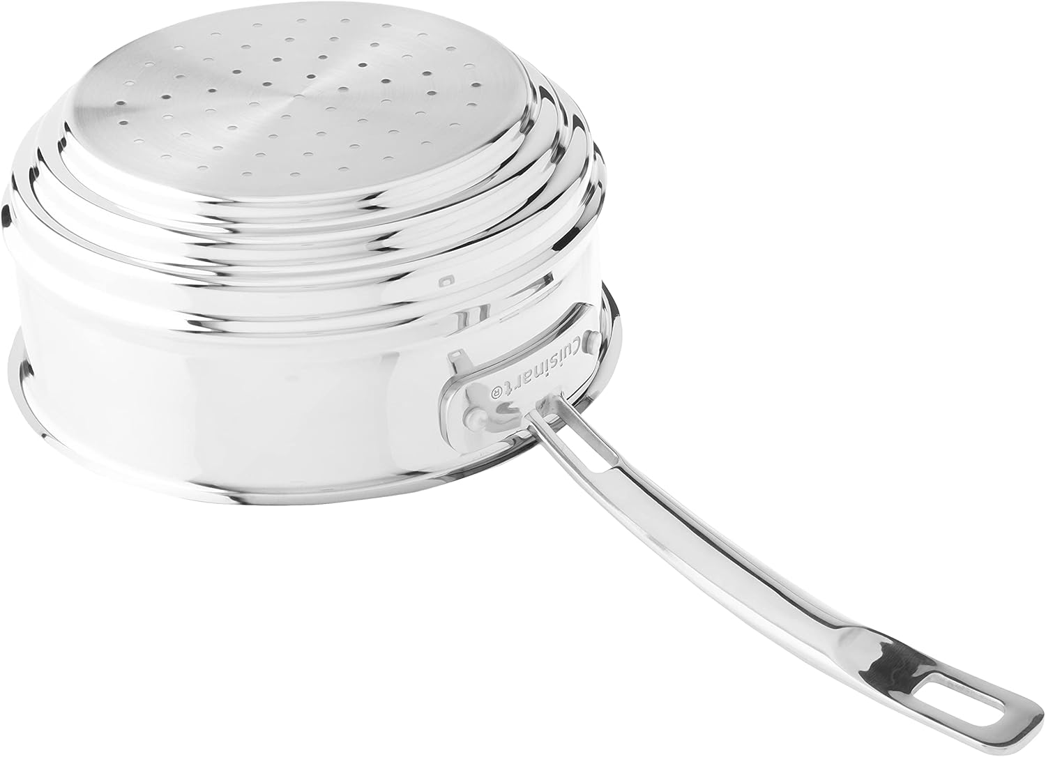 Cuisinart MCP116-20N MultiClad Pro Stainless Skillet, 20-cm, Universal Steamer w/Cover