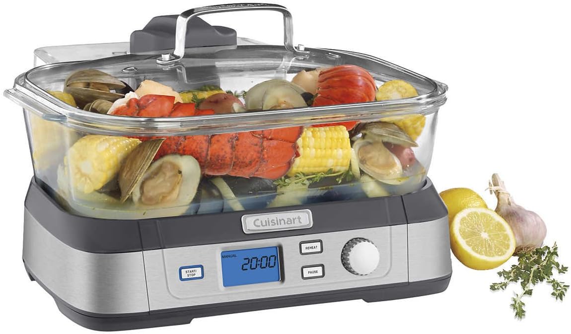 CUISINART STM-1000C Cook Fresh Digital Glass Steamer, Silver