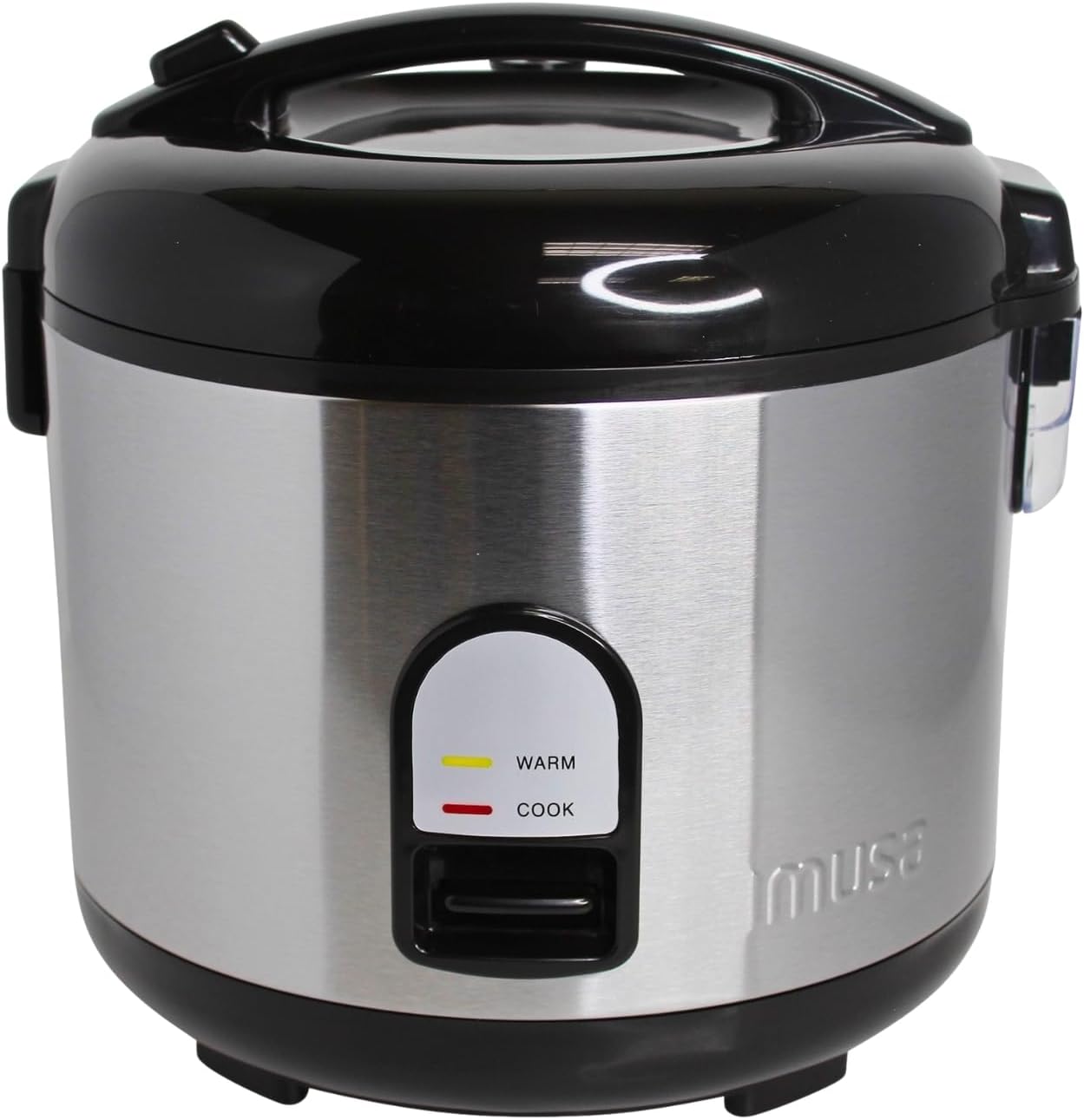 IMUSA 10cup Deluxe Stainless Steel Electric Rice Cooker with Steam Tray