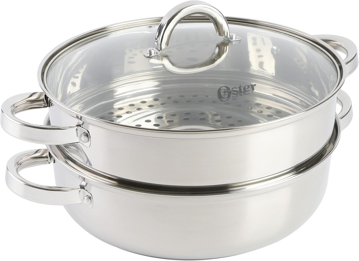 Oster Steamer Stainless Steel Cookware, 3.0-Quart