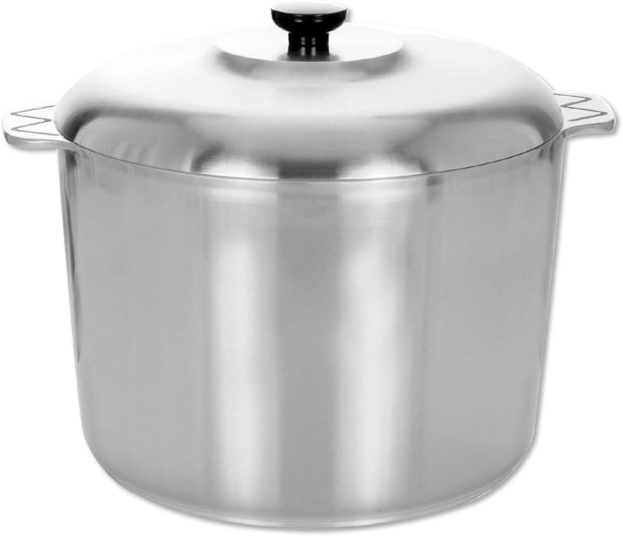 Cajun 14 Quart Stock Pot with Lid - Oven Safe Aluminum Soup Pot - Nickel-Free Large Pot with Steamer