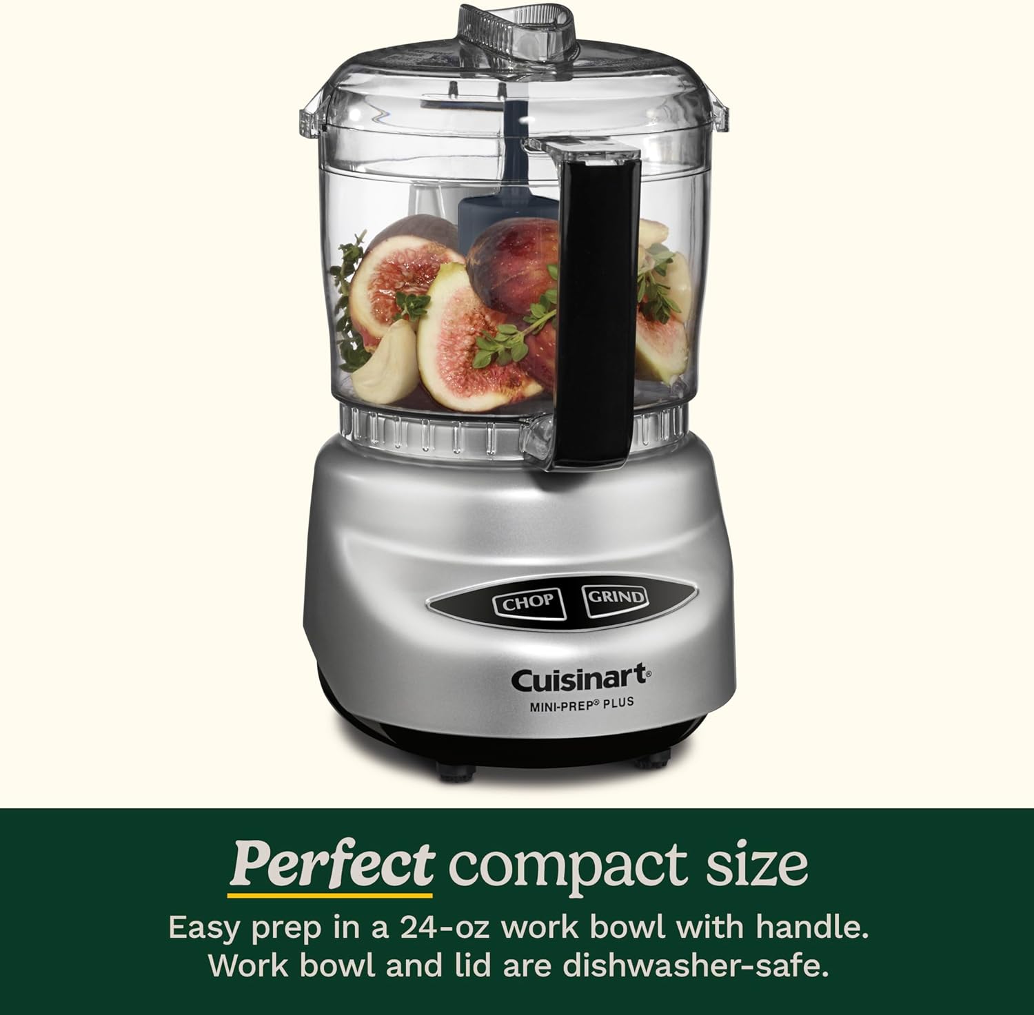 Cuisinart Egg Cooker, Brushed Stainless Steel Bundle with Cuisinart Food Processor, Mini-Prep 3 Cup, 24 oz, Brushed Chrome and Nickel