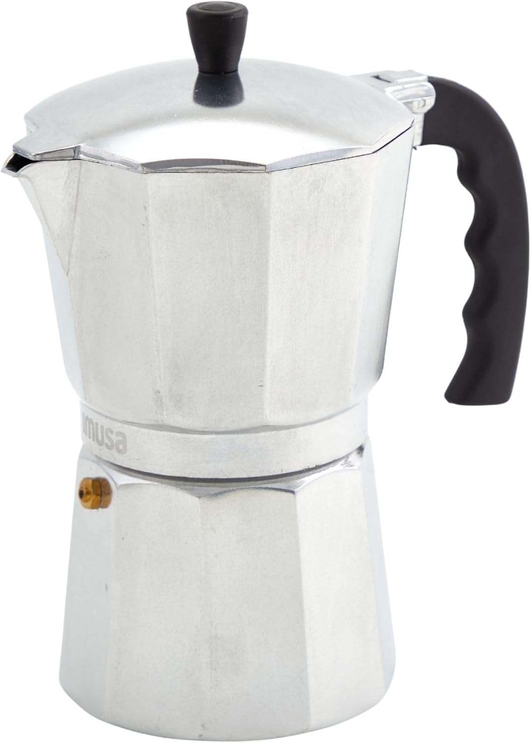 Imusa USA Aluminum Stovetop 6-cup Espresso Maker (B120-43V), Silver